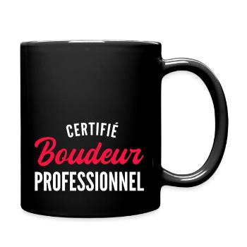 Certifié boudeur professionnel / humour boudeur - Mug uni - noir - Droite