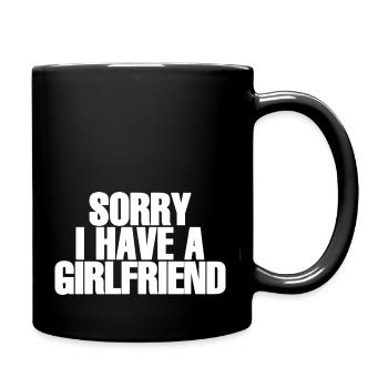 Désolé d’avoir une petite amie - Mug uni - noir - Droite