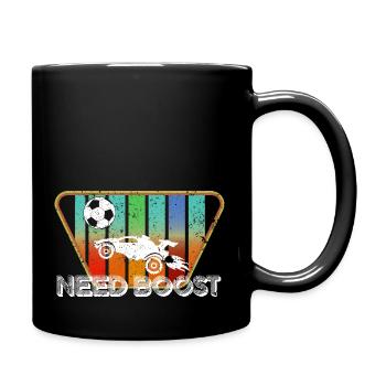 Rocket RC Car League Soccer Retro Vintage - Tasse einfarbig - Schwarz - Rechts