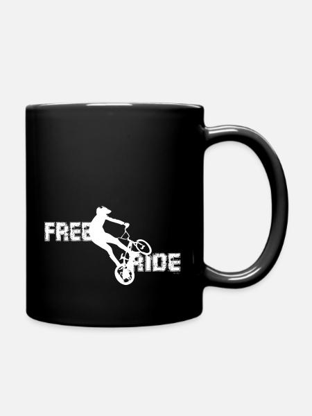 free ride mirko blanc - Mug uni - noir