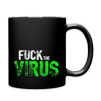 Corona Fuck the Virus Used Look - Mug uni - noir - Droite