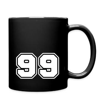 NUMMER 99 - Tasse einfarbig - Schwarz - Rechts