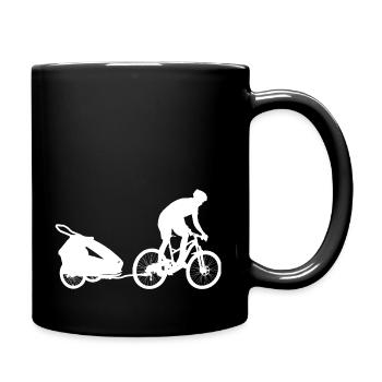 VTT Remorque de vélo meilleur papa fête des pères - Mug uni - noir - Droite