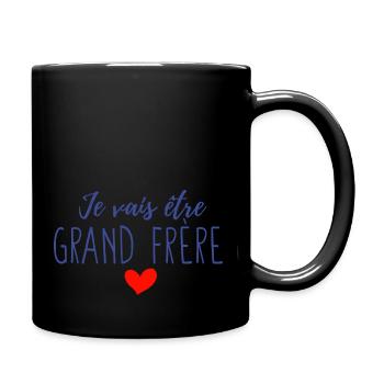 Je vais être grand frère - Mug uni - noir - Droite