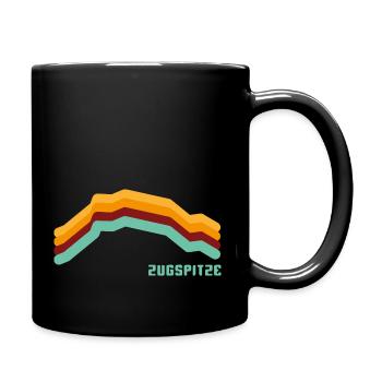 Zugspitze 2962 Garmisch Partenkirchen Bayern Retro - Full Colour Mug - black - Right
