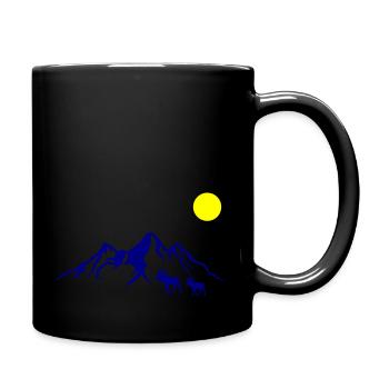 mountains elche - Full Colour Mug - black - Right