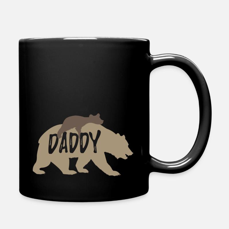 Papa Ours Idée Cadeau Père - Mug uni - noir