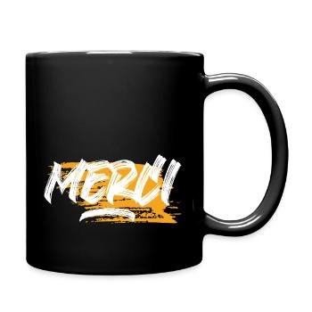Merci - Mug uni - noir - Droite