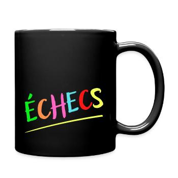 ÉCHECS MULTICOLORE ENFANTS CADEAU - Mug uni - noir - Droite