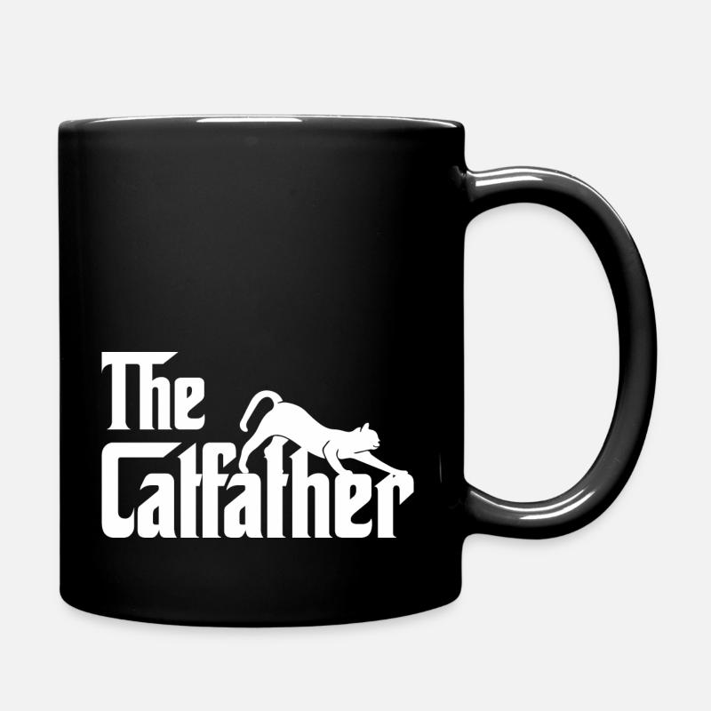Katzentag - Tasse einfarbig - Schwarz
