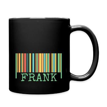 Code-barres Frank - Mug uni - noir - Droite