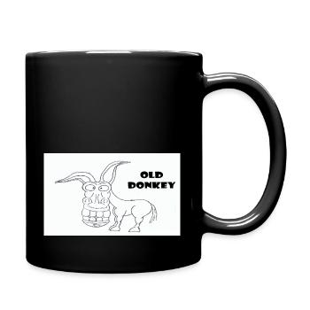 083509OldDonkey - Tasse einfarbig - Schwarz - Rechts