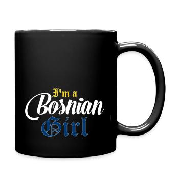 Bosnia Bosnian Saying Girl Gift - Full Colour Mug - black - Right