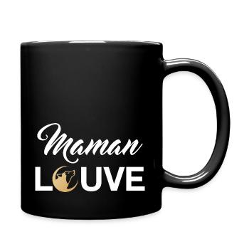 maman louve pleine lune 2 - Mug uni - noir - Droite