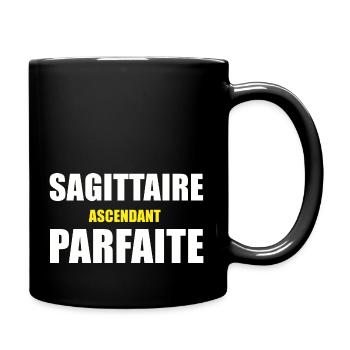 sagittaire ascendant parfaite / humour sagittaire - Mug uni - noir - Droite