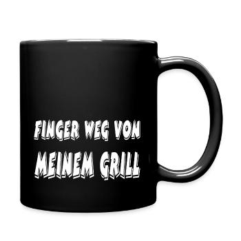 Grillen - Tasse einfarbig - Schwarz - Rechts