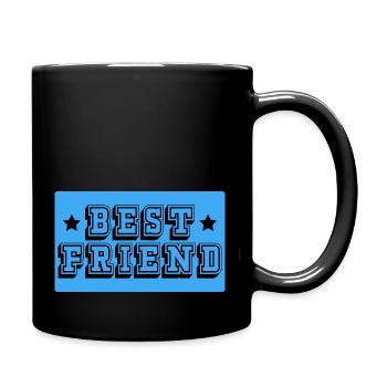 Meilleur ami tshirt bleu - Mug uni - noir - Droite