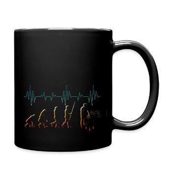 Evolution Imker Shirt - Geschenk Bienenzüchter Imk - Tasse einfarbig - Schwarz - Rechts
