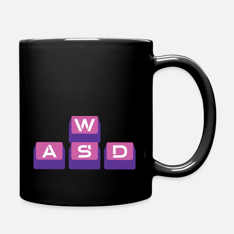 W A S D - Mug uni - noir