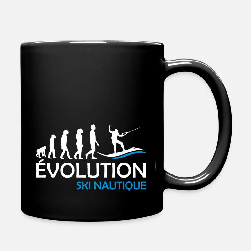 évolution ski nautique - Mug uni - noir
