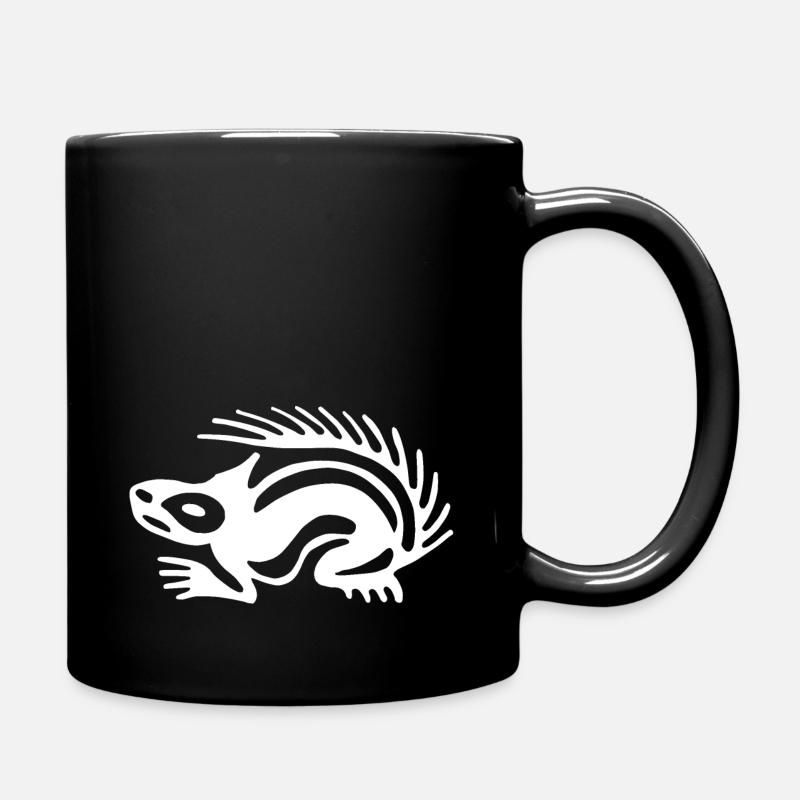 Kultur der Azteken, Eichhörnchen - Tasse einfarbig - Schwarz