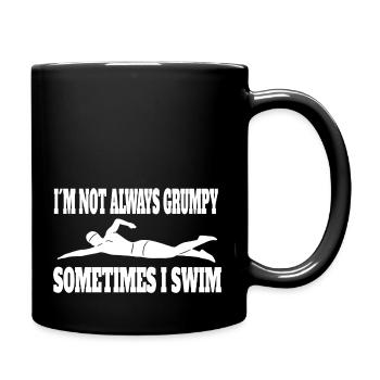 Nageuse Femme Natation Club de natation - Mug uni - noir - Droite