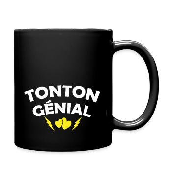 tonton génial / cadeau humour tonton - Mug uni - noir - Droite