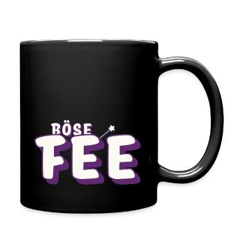 Böse Fee, Fee, Märchen, Schönheit, Asche, zaubern - Tasse einfarbig - Schwarz - Rechts