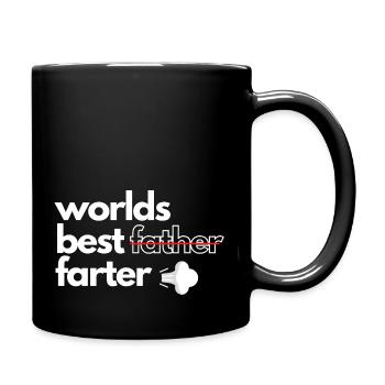 World's Best Father Farter - Full Colour Mug - black - Right