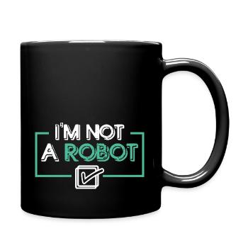I'm Not a Robot - Tasse einfarbig - Schwarz - Rechts