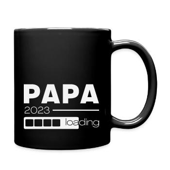 Papa 2023 loading - Tasse einfarbig - Schwarz - Rechts