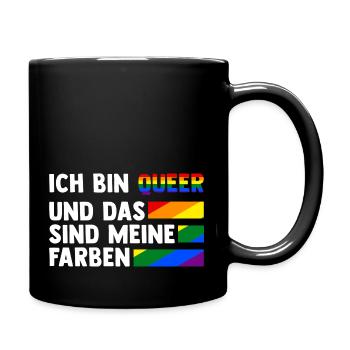 Schullehrer Lehrer - Tasse einfarbig - Schwarz - Rechts