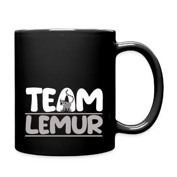 Lemur - Tasse einfarbig - Schwarz - Rechts