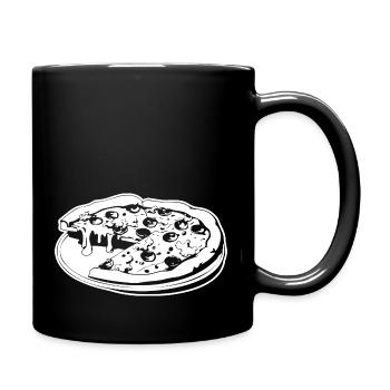 Pizza Restauration rapide Pizzeria - Mug uni - noir - Droite