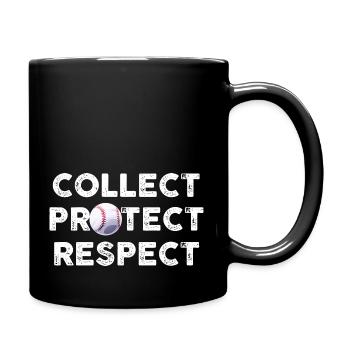 Collecter les cartes de baseball Protect Respect - Mug uni - noir - Droite