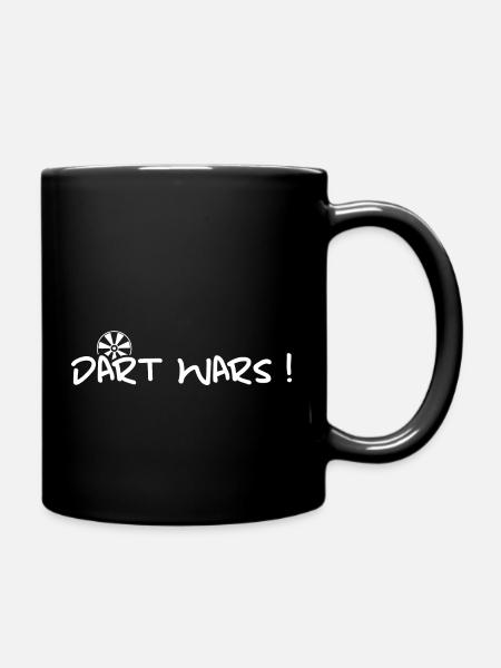 Dart Dartspieler bullseye darten - Tasse einfarbig - Schwarz