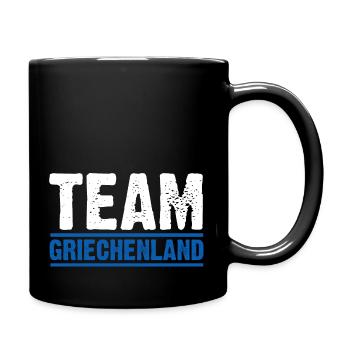 Griechen Grieche Griechenland - Tasse einfarbig - Schwarz - Rechts