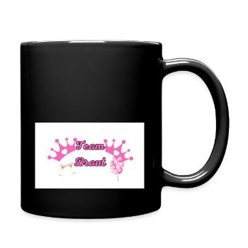 Team Bride - Tasse einfarbig - Schwarz - Rechts