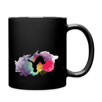 Parkours Sihouette Backflip Splash - Mug uni - noir - Droite