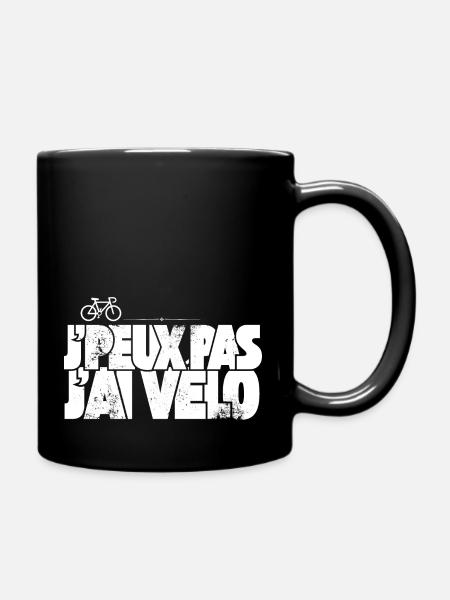 J'Peux Pas J'Ai Vélo - Mug uni - noir