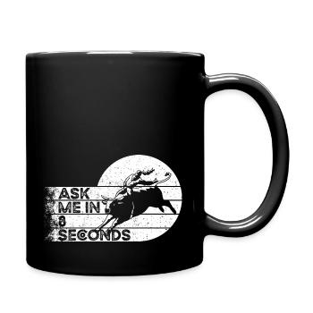 Ask Me In 8 Seconds - Cadeau pour les amateurs de rodéo - Mug uni - noir - Droite