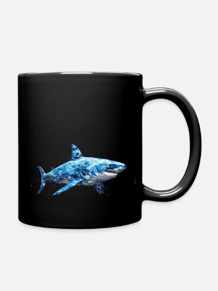Grand requin blanc - Mug uni - noir