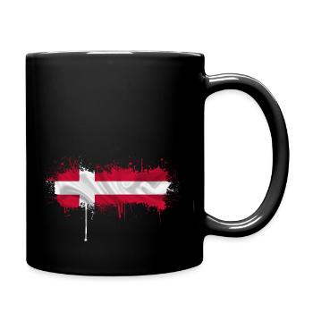 Danemark Europe Drapeau danois symboles nationaux norden - Mug uni - noir - Droite