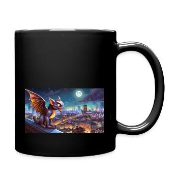 Gargoyle - junge, niedliche kleine Monster - Tasse einfarbig - Schwarz - Rechts