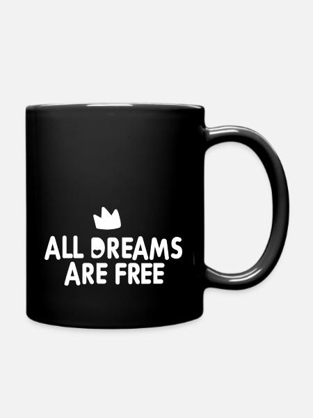 All Dreams - Tasse einfarbig - Schwarz