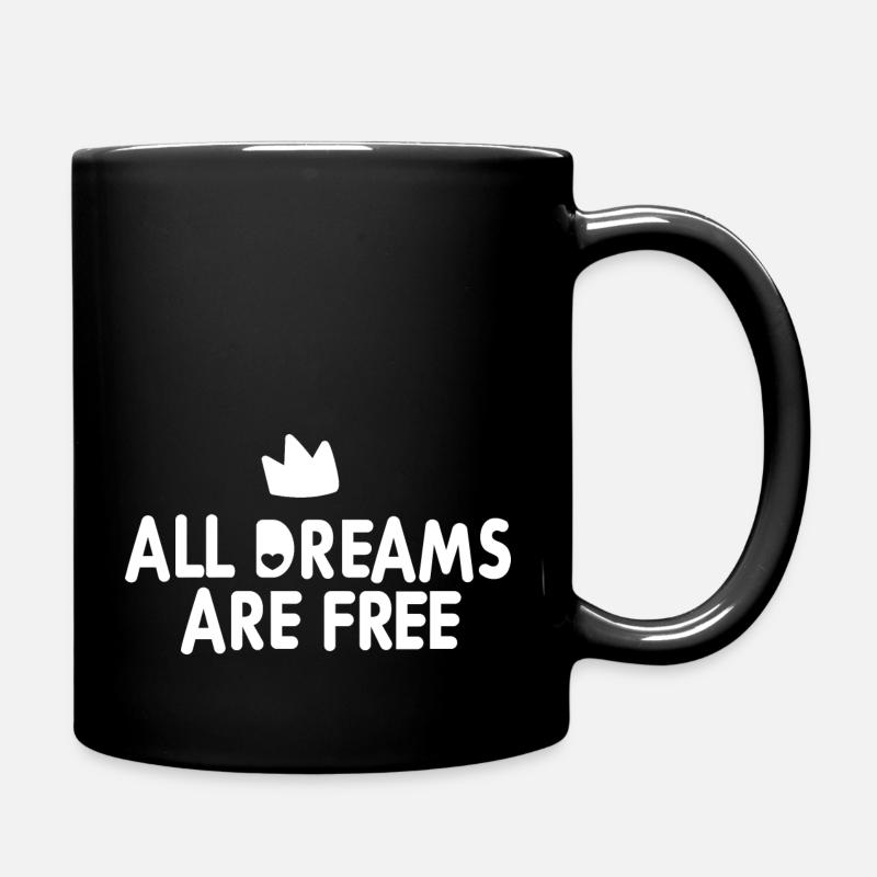 All Dreams - Tasse einfarbig - Schwarz
