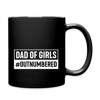 Papa de filles en infériorité numérique Hashtag Funny Girl Dads - Mug uni - noir - Droite