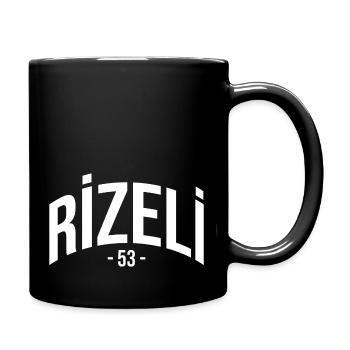 Rize 53 Türkei Turkiye Geschenk Urlaub TR Türk - Tasse einfarbig - Schwarz - Rechts