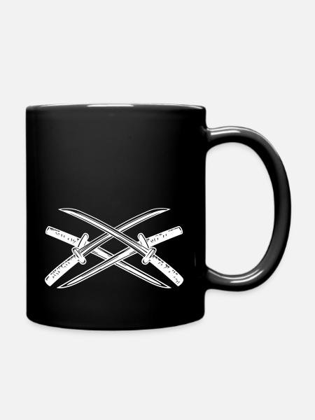 Samurai Schwert Element - Tasse einfarbig - Schwarz