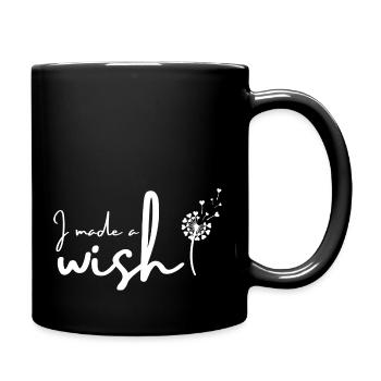 J’ai fait un vœu et je me suis réalisé | Maman Enfant Dicton SET - Mug uni - noir - Droite